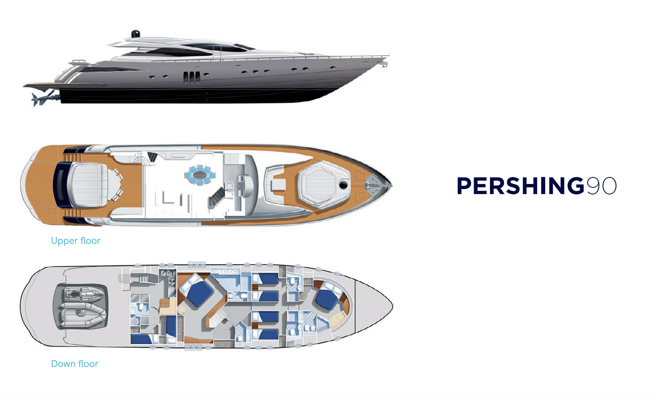 PERSHING 90 D
